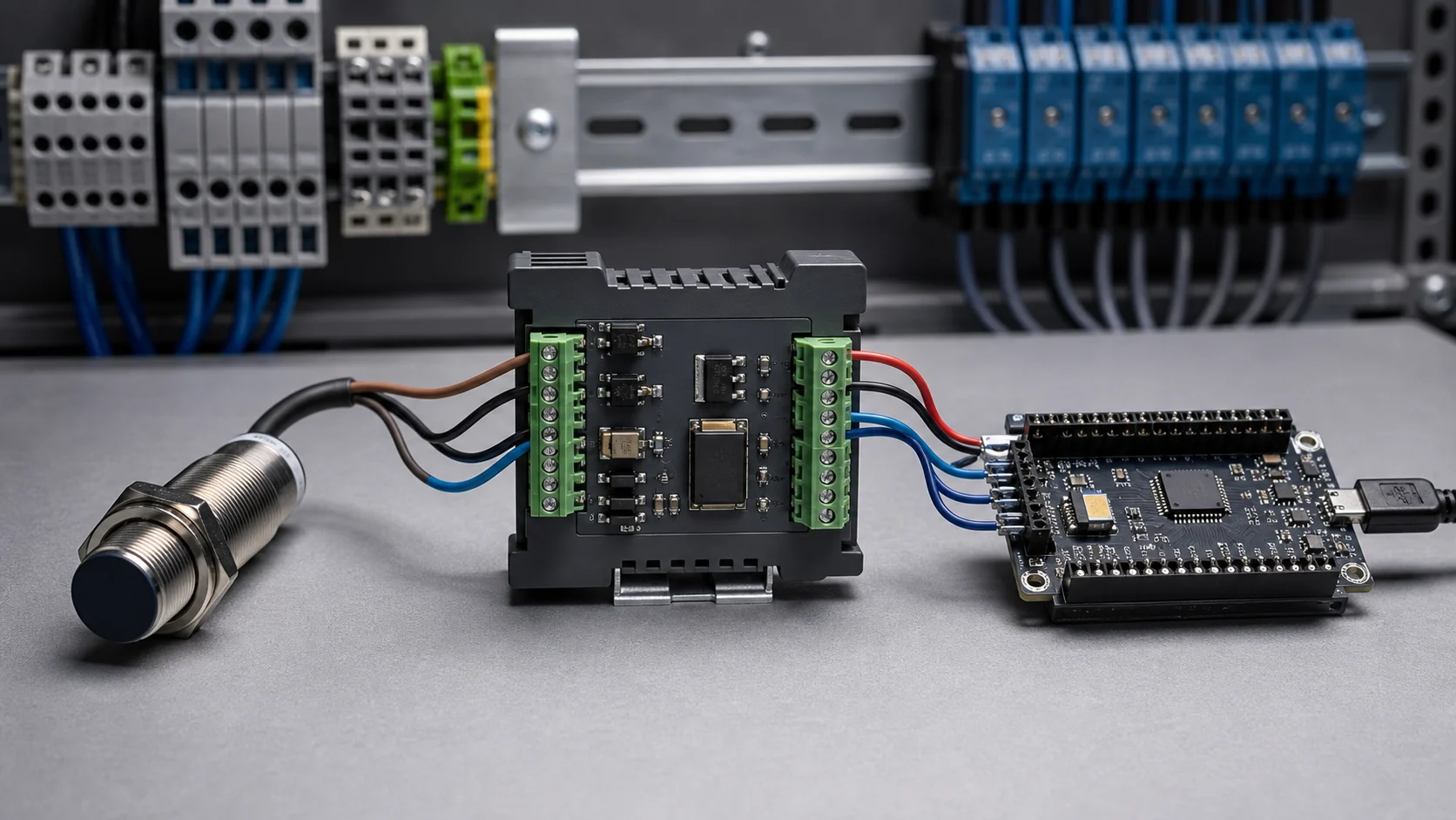24V Endüstriyel Sensörleri 3.3V/5V Mikrodenetleyicilere Bağlamak