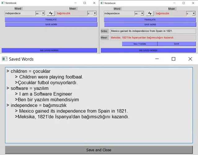 PyQt5 Gelişmiş Sözlük